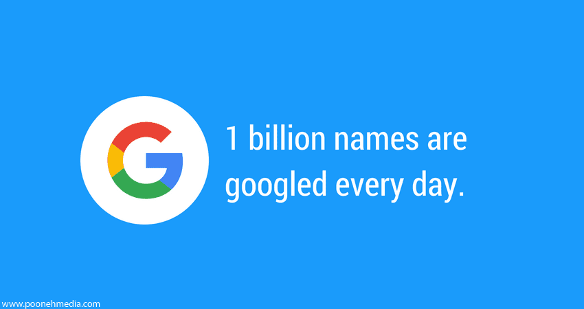 چگونه اسمم در گوگل بیاید؟